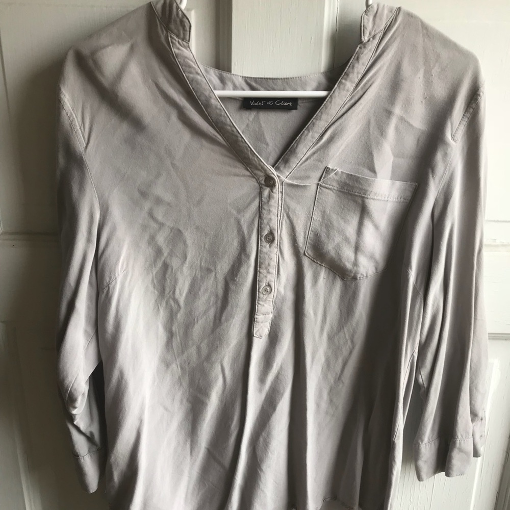 Gray dress shirt
